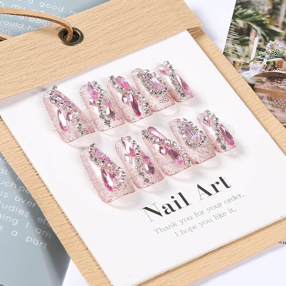 Dazzling Medium T-shaped Nail Tips Finished Product