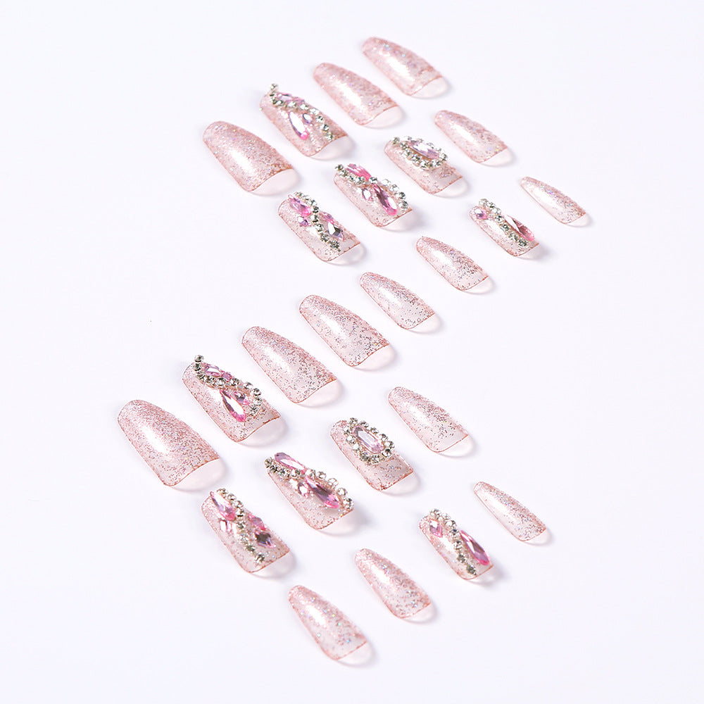Dazzling Medium T-shaped Nail Tips Finished Product