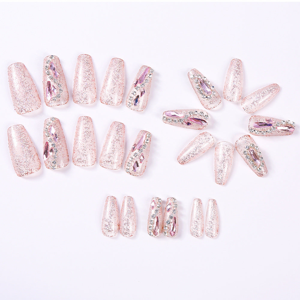 Dazzling Medium T-shaped Nail Tips Finished Product